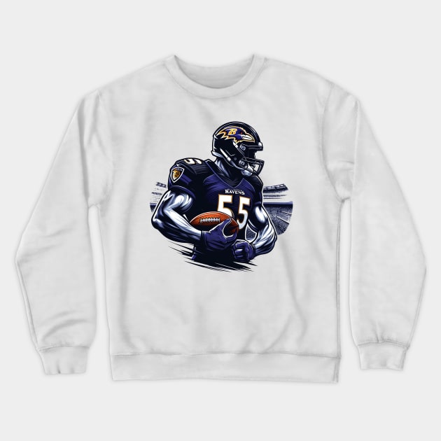 Baltimore Ravens 004 Crewneck Sweatshirt by romancenemy